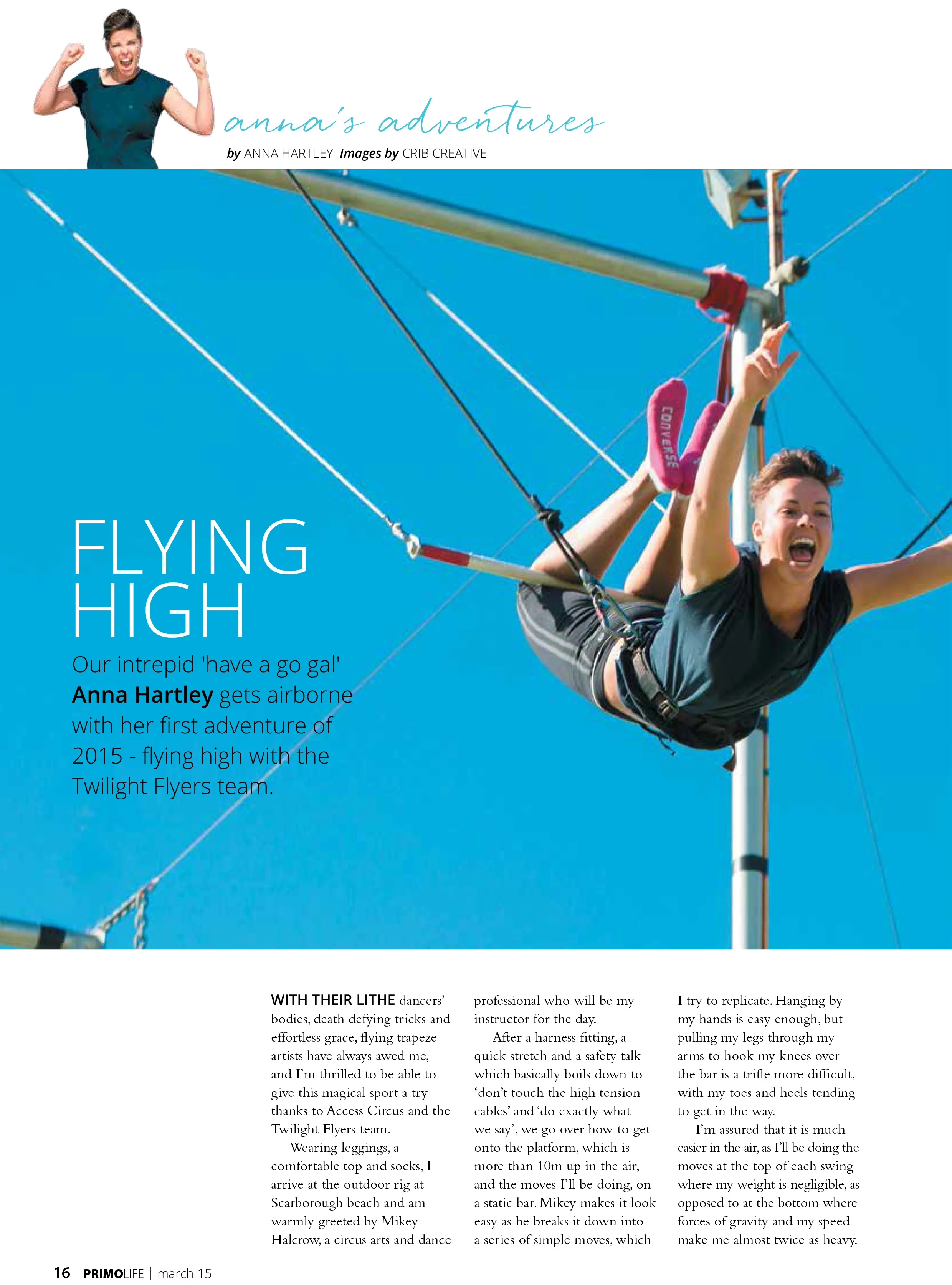 Flying High: Flinging Myself Into The World Of Flying Trapeze