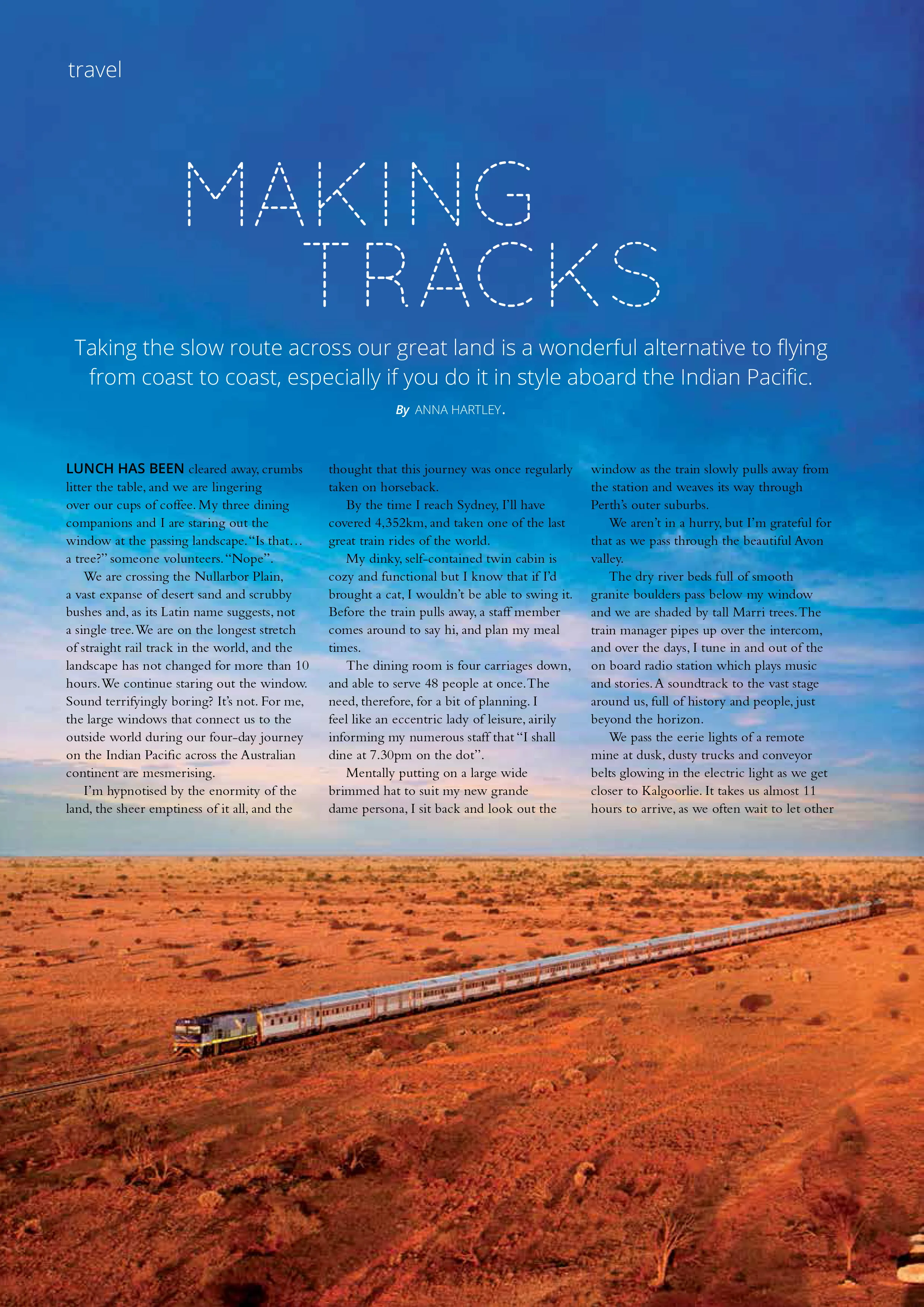 Rail Travel from Another Era: Life Aboard The 4 Day Slow Train From Perth to Sydney