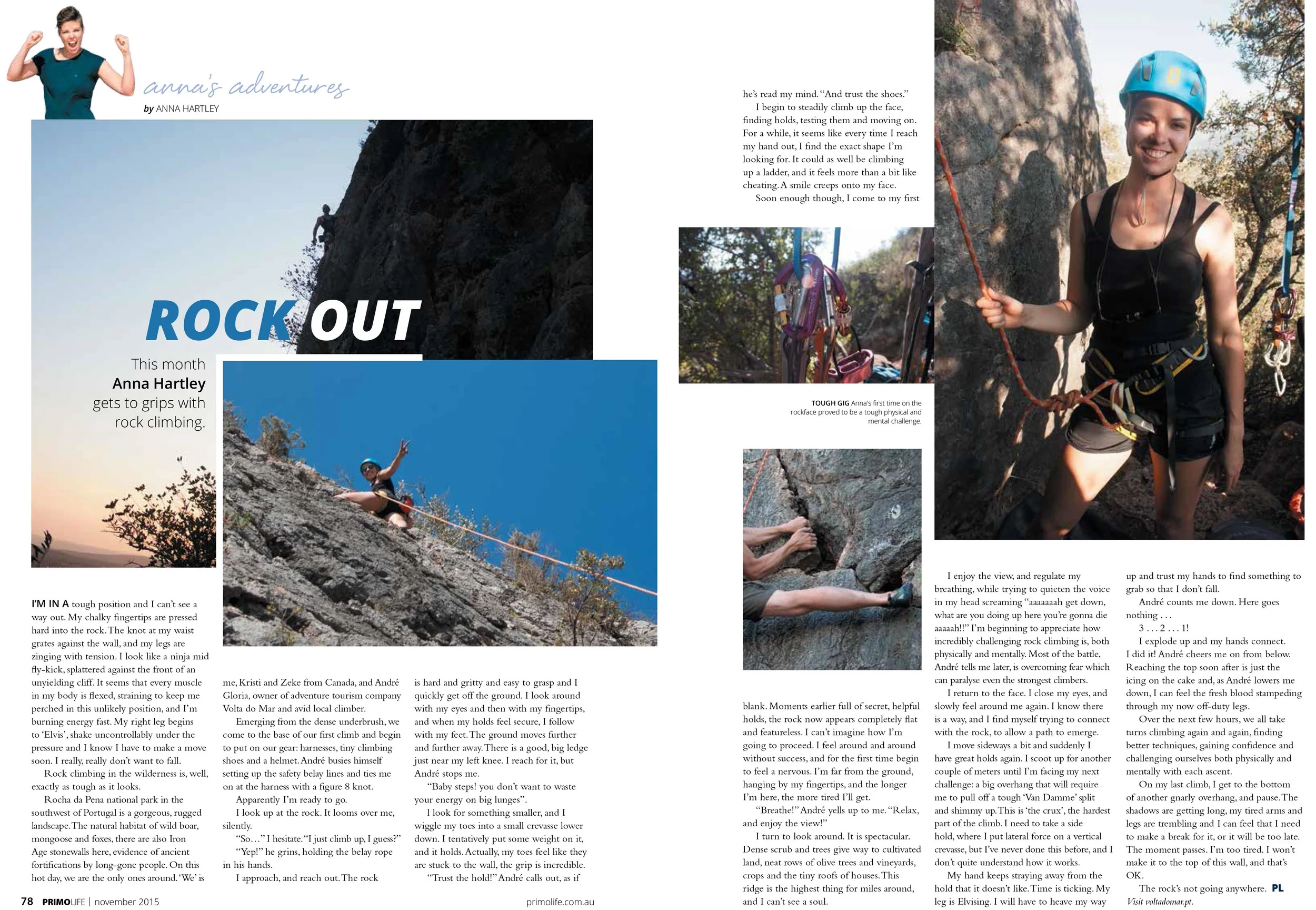 Anna's Adventures: Rock climbing in the Portuguese wilderness