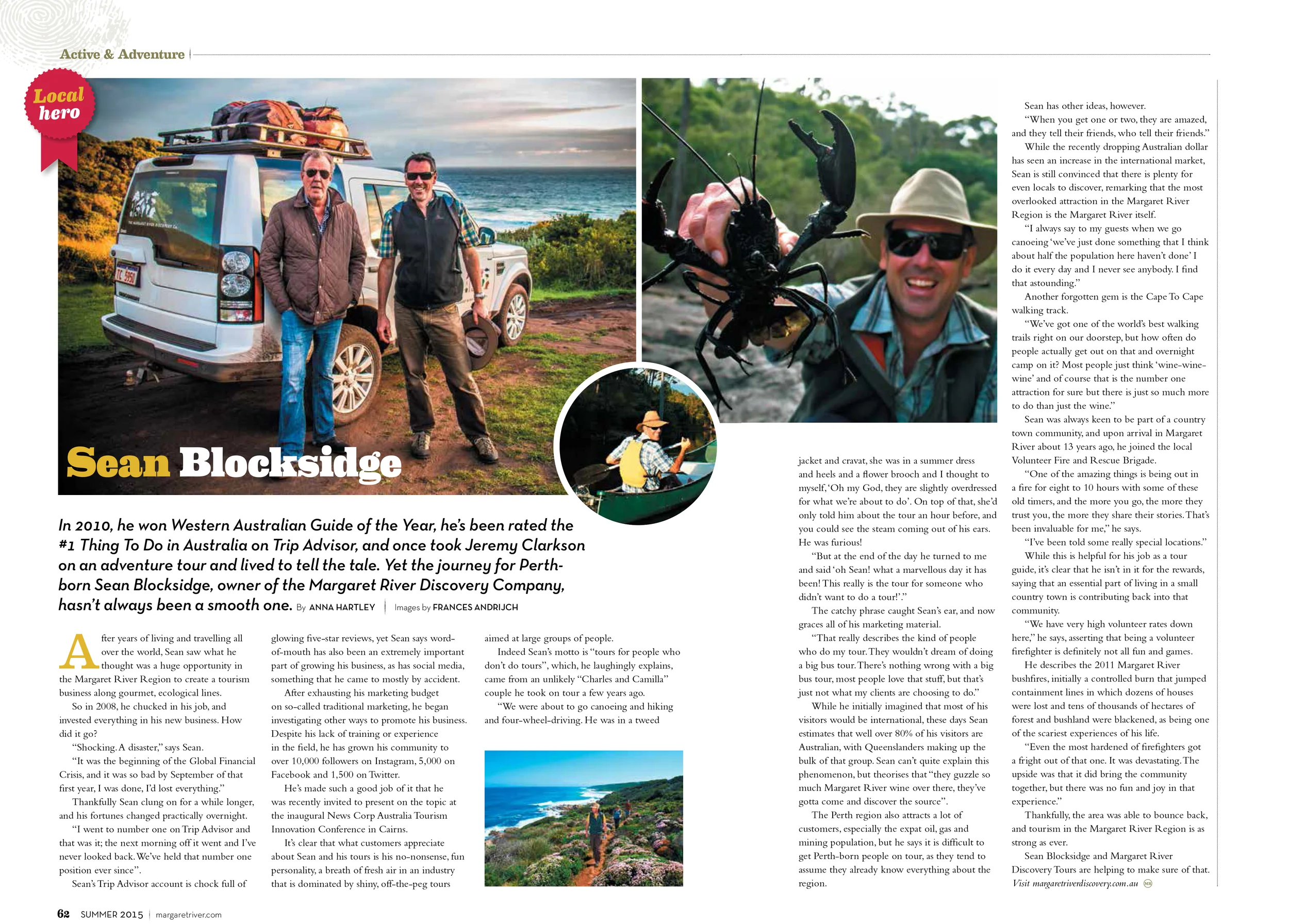 'Tours for people who don't want to do tours': an interview with Margaret River tour guide Sean Blocksidge