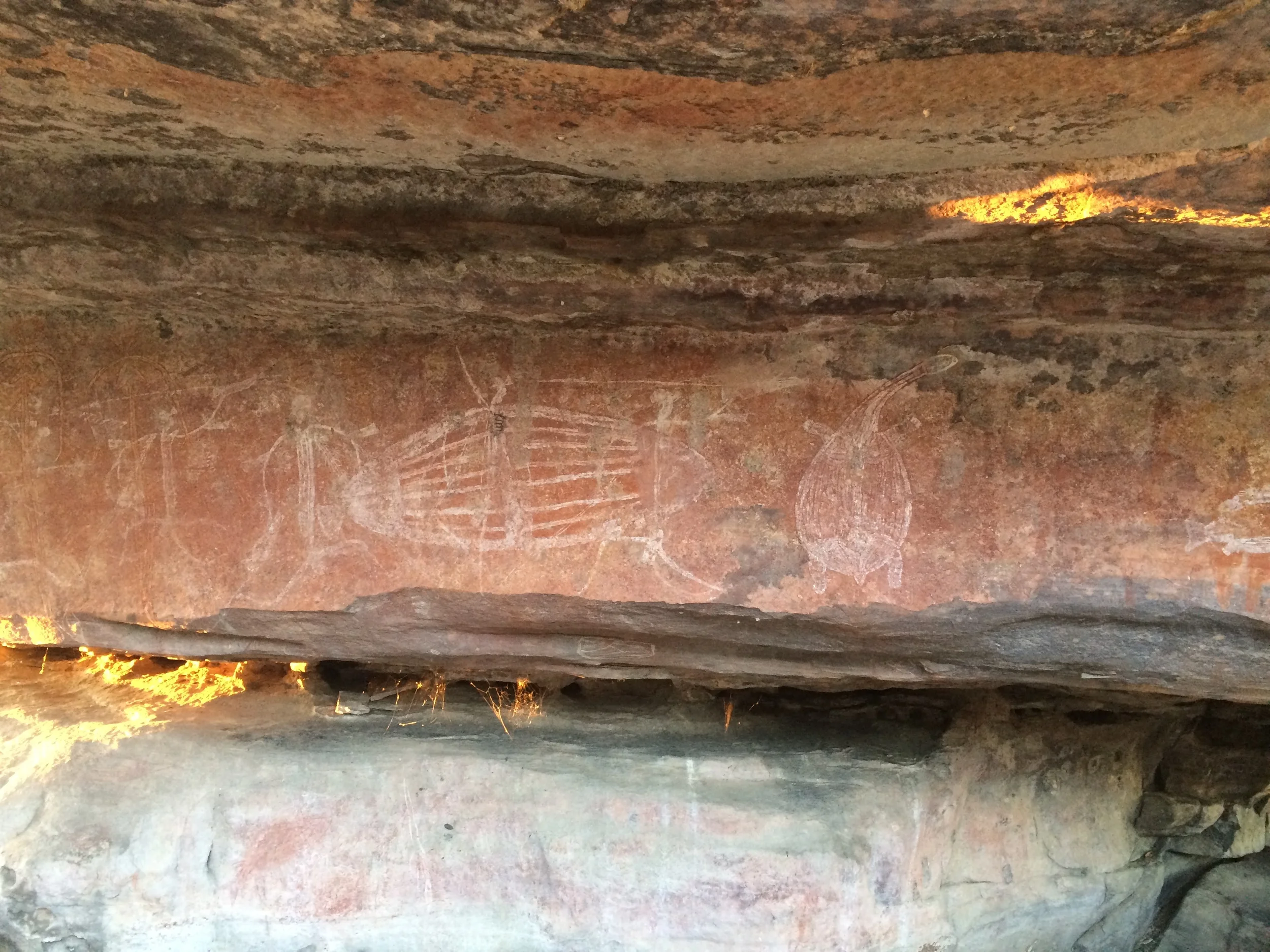 Ancient rock art in Kakadu National Park, outside Darwin /Lynne Oakes