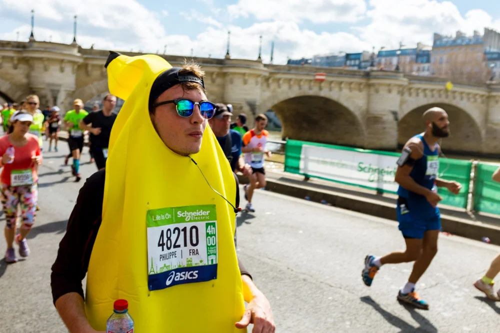 Know your banana: easily identifiable running outfits are also recommended. IMAGE BY KASSANDRA FRUA DE ANGELI