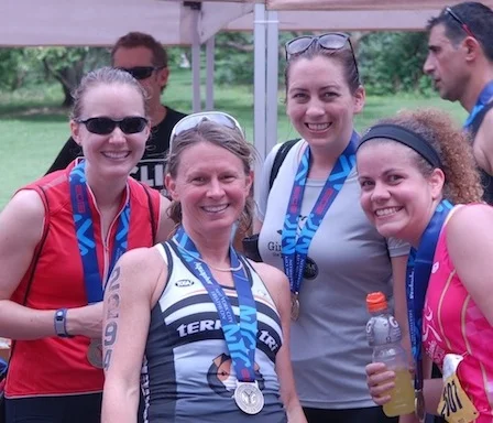 Fun Fact – Frieda (second from the left) came in 7th in her age group!