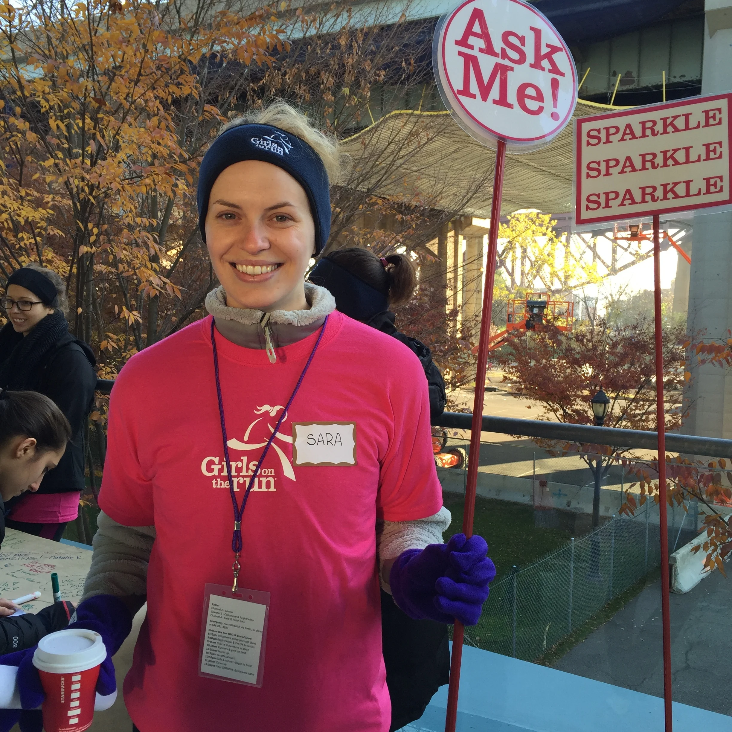 Sara, Brooklyn "I think the org has a wonderful mission to empower girls through friendship and exercise. Sports were really important to me growing up and I wish I had a program like this when I was younger."
