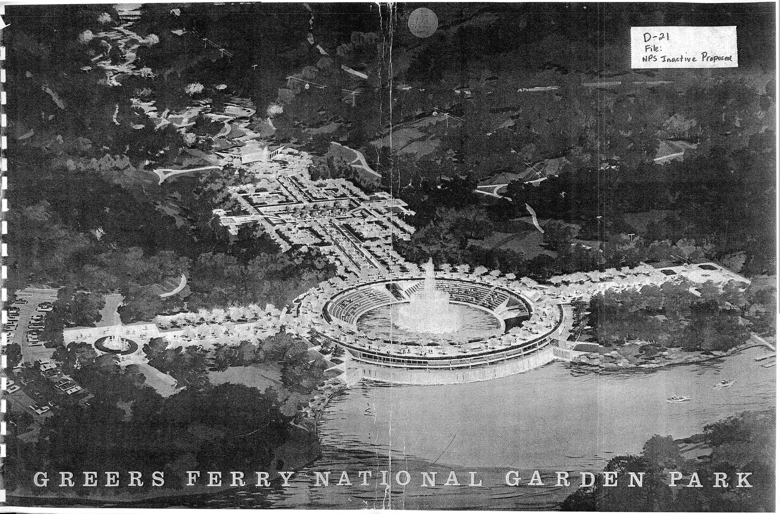 Edward Durell Stone's unfinished plans for a National Water Garden will be updated by UACDC and Marlon Blackwell Architects.