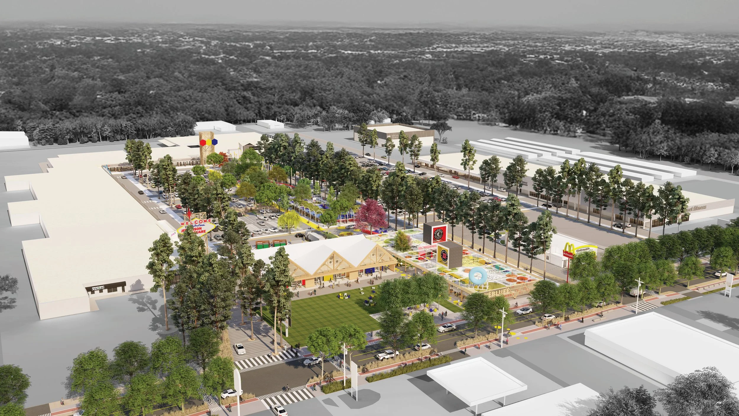 Sprawl Repair: Retrofitting Jefferson Square Shopping Center to Become a Neighborhood Anchor