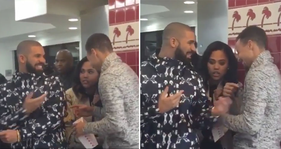 It basically made national news that Drake and Steph and Ayesha Curry went to In n Out after a game. Plus, Drake even mentions Steph in one of his songs.