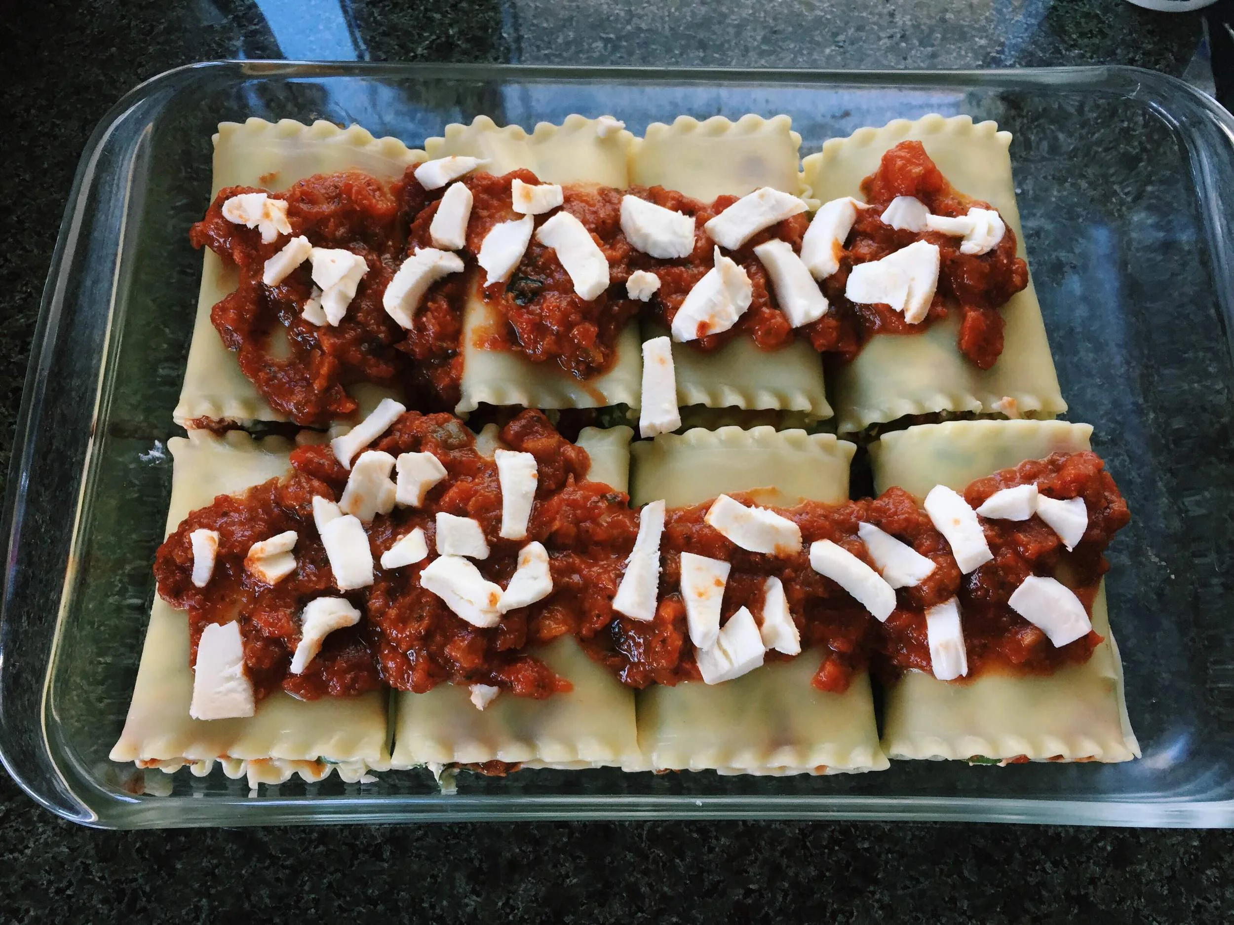 All rolled up and ready to be baked!