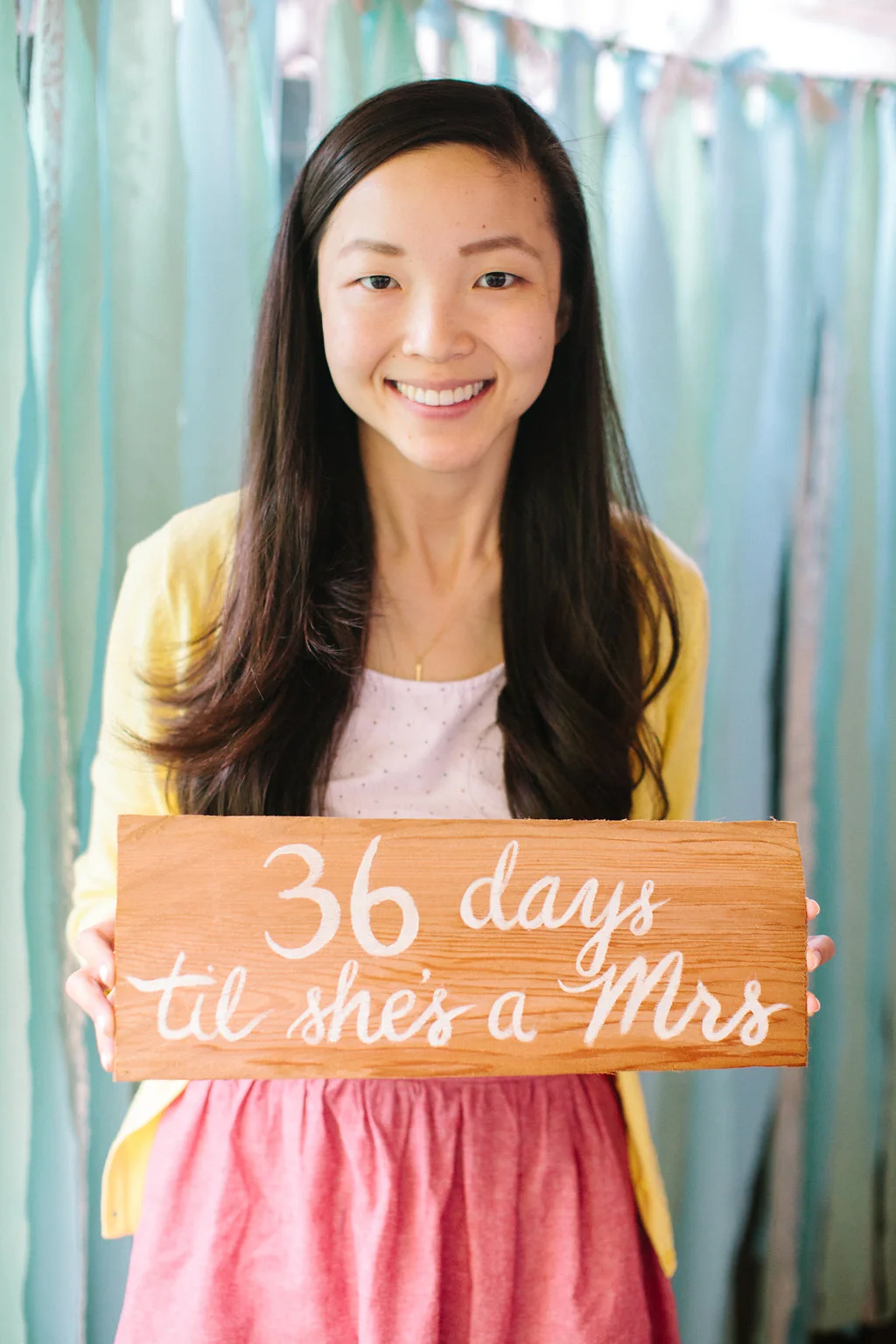 THE BIG DAY IS RIGHT AROUND THE CORNER! Excited for this next stage of your life :)