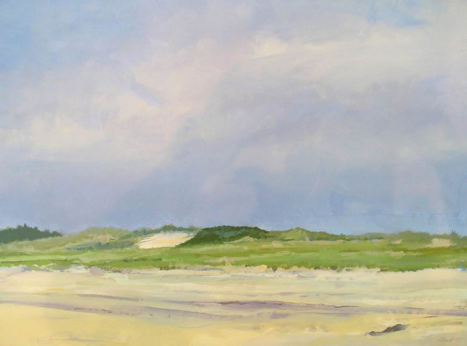 Indian Wells Beach 1, 2005, oil on paper, 24x30"