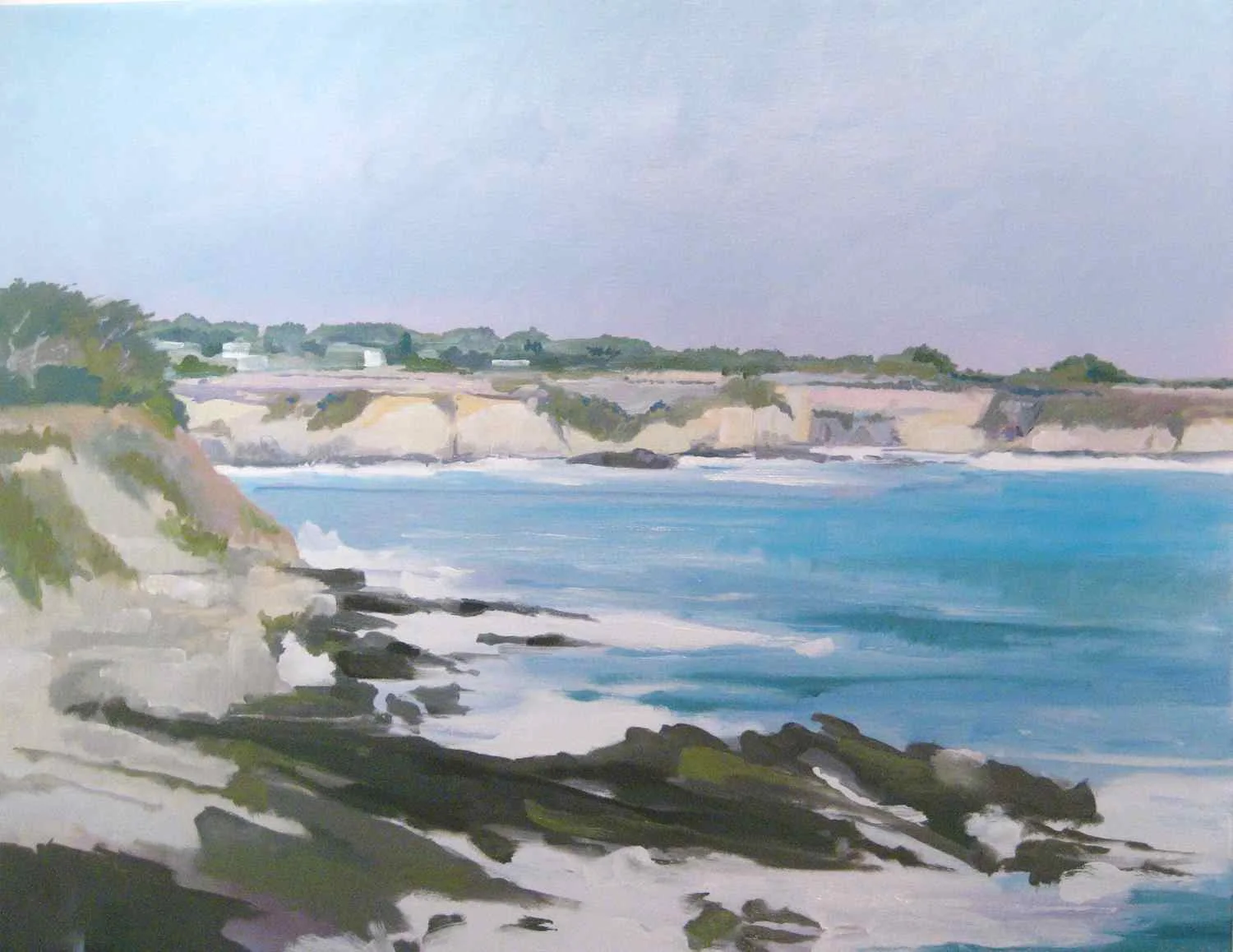 Mendocino Coast, 2008, oil on canvas, 30x36"
