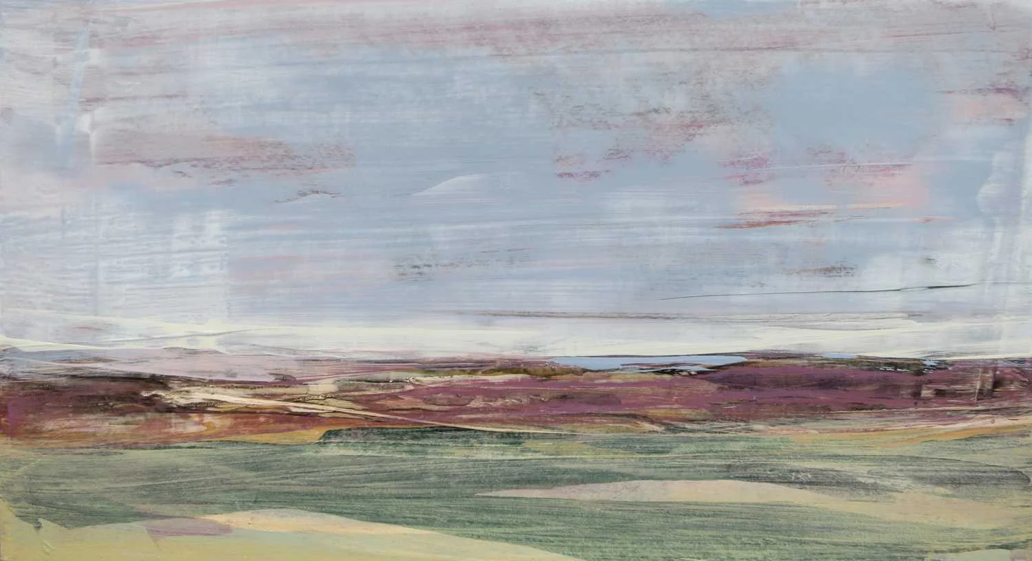 Dutchess County 5, 2013, acrylic on museum board, 12x22"