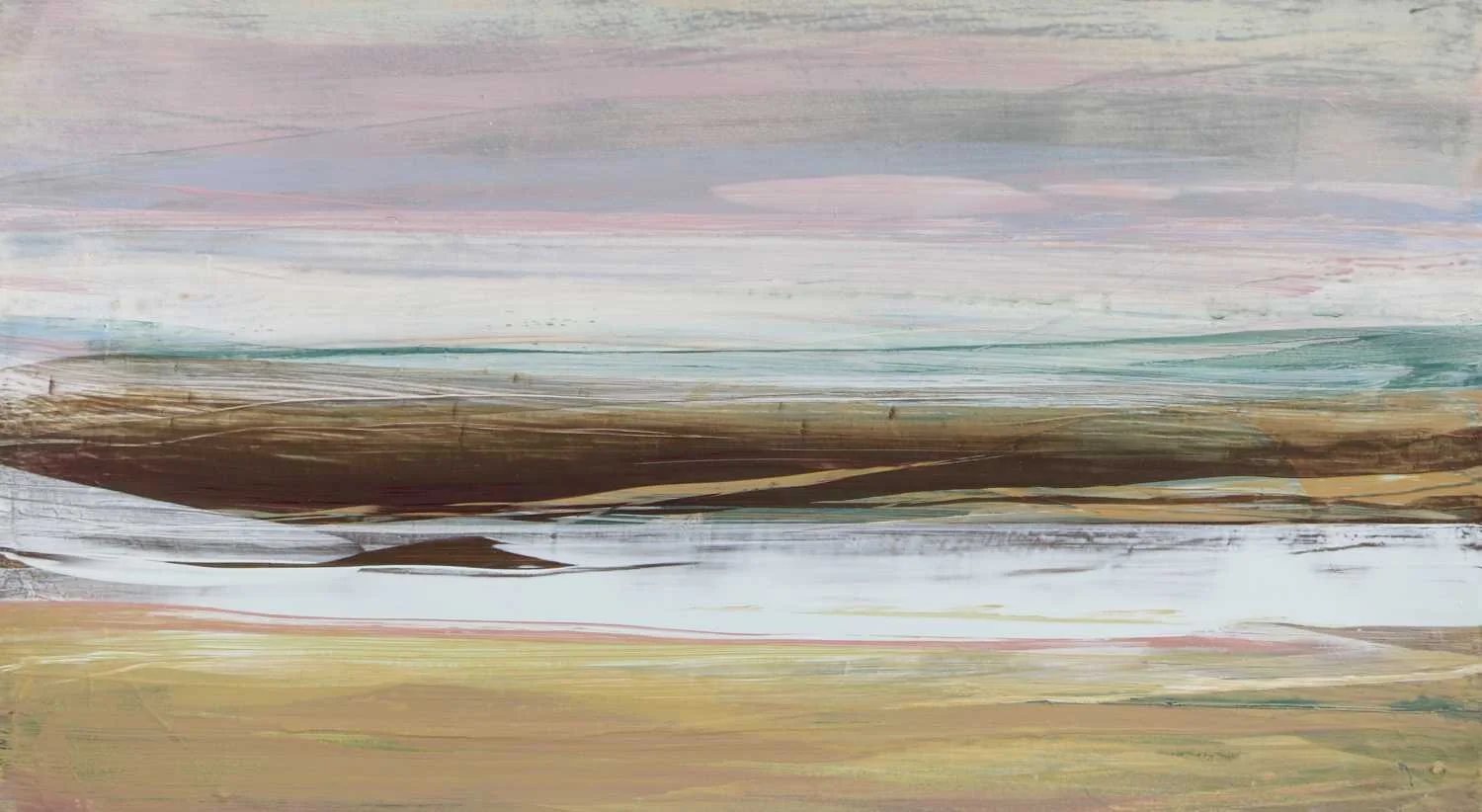 Dutchess County 9, 2013, acrylic on museum board, 12x22"