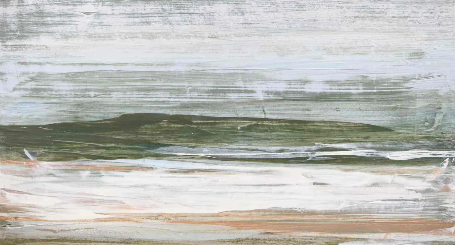 Dutchess County 13, 2013, acrylic on museum board, 12x22"