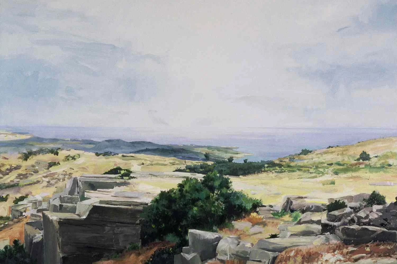 Aegean Coast, 1996, oil on canvas, 40x60"