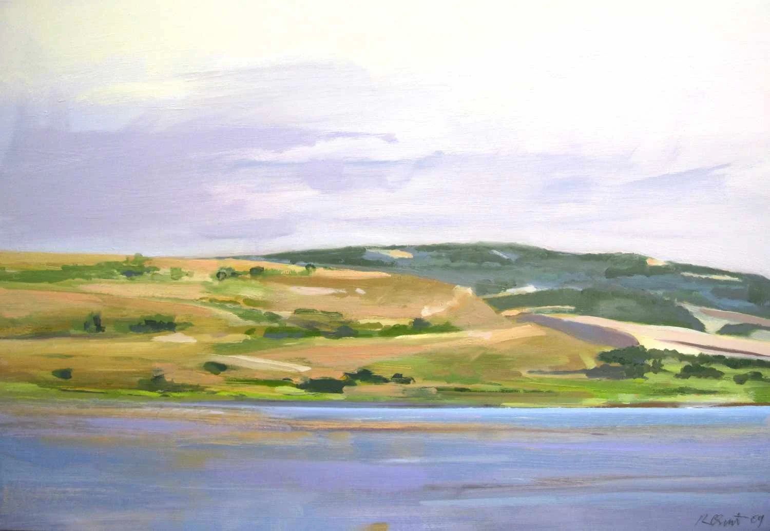 Dardanelles, Morning, 2009, oil on panel, 16x23"