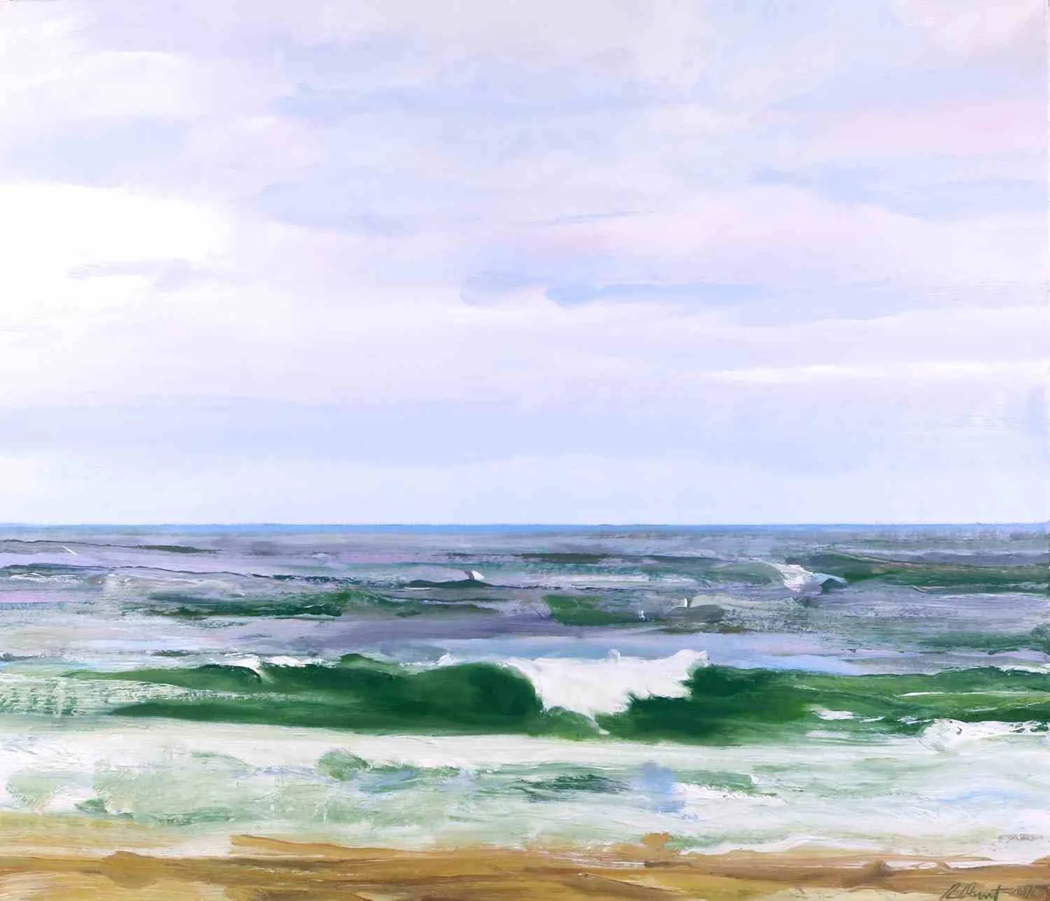 Indian Wells-September, 2011, oil on paper, 22x26"