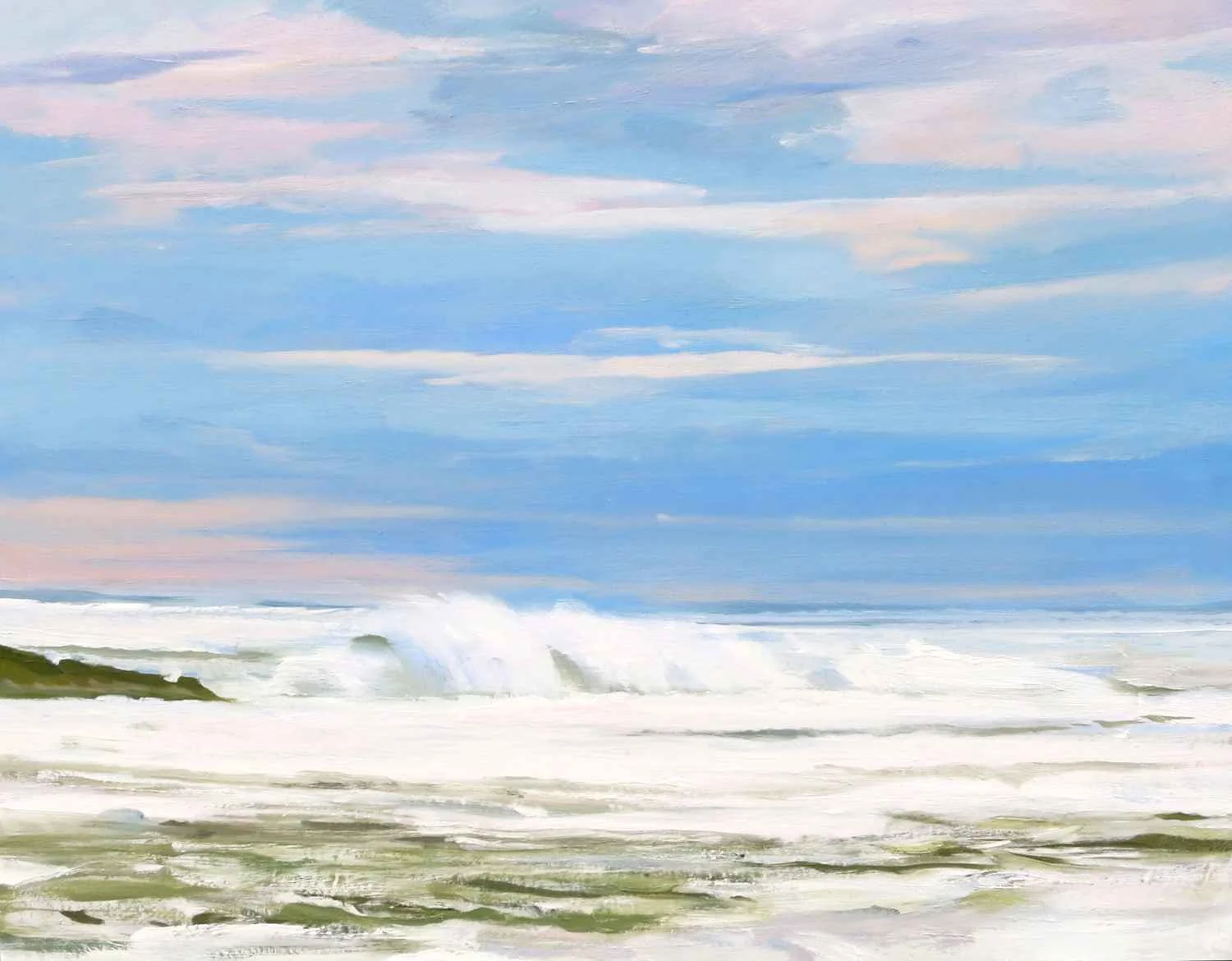 Storm Surf, 2012, oil on canvas, 24x30"