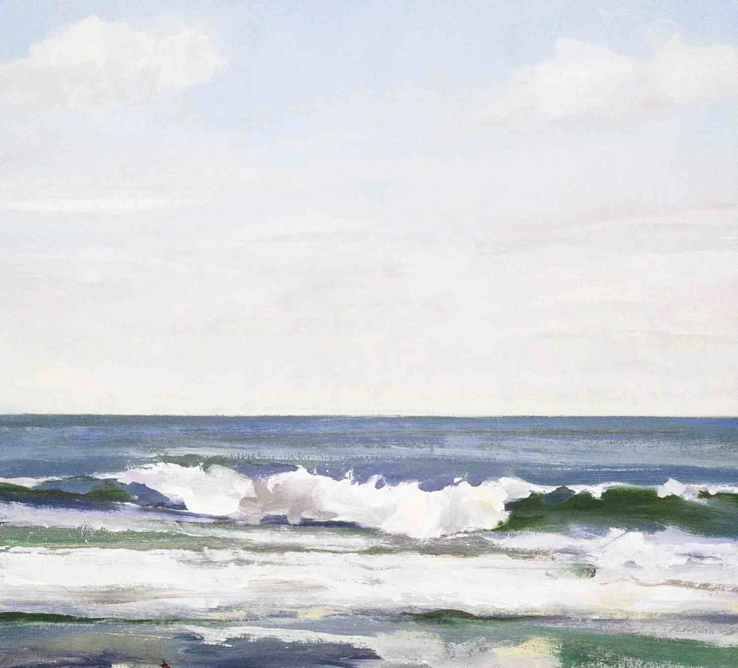 Rolling Wave 2, 2003, oil on paper, 22x30"