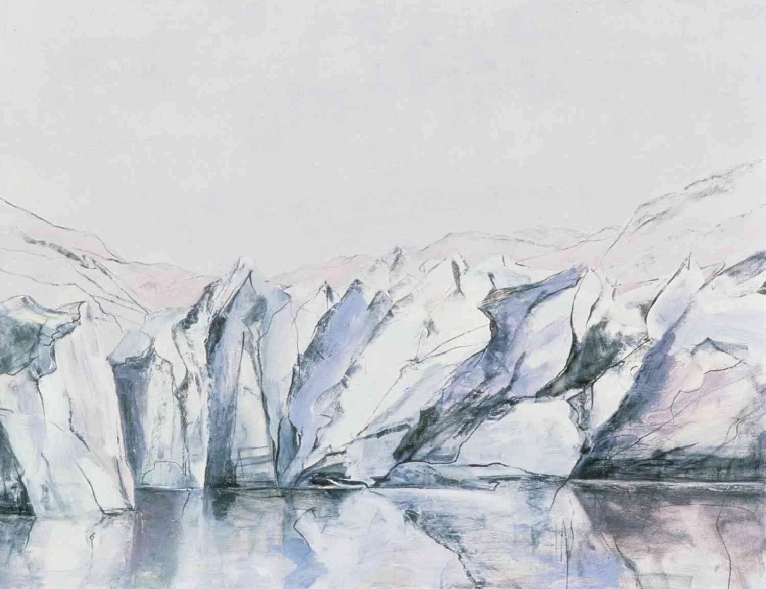 Glacier Bay, Iceberg 3, 1991, 22x30"