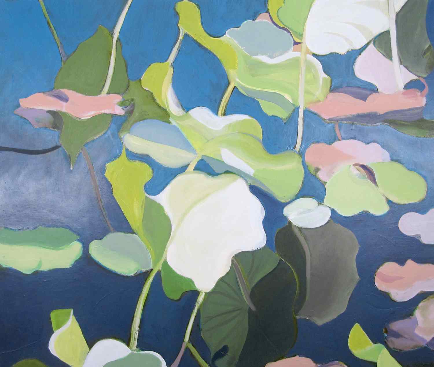 Long House Pond #1, 2010, oil on paper, 22x26"