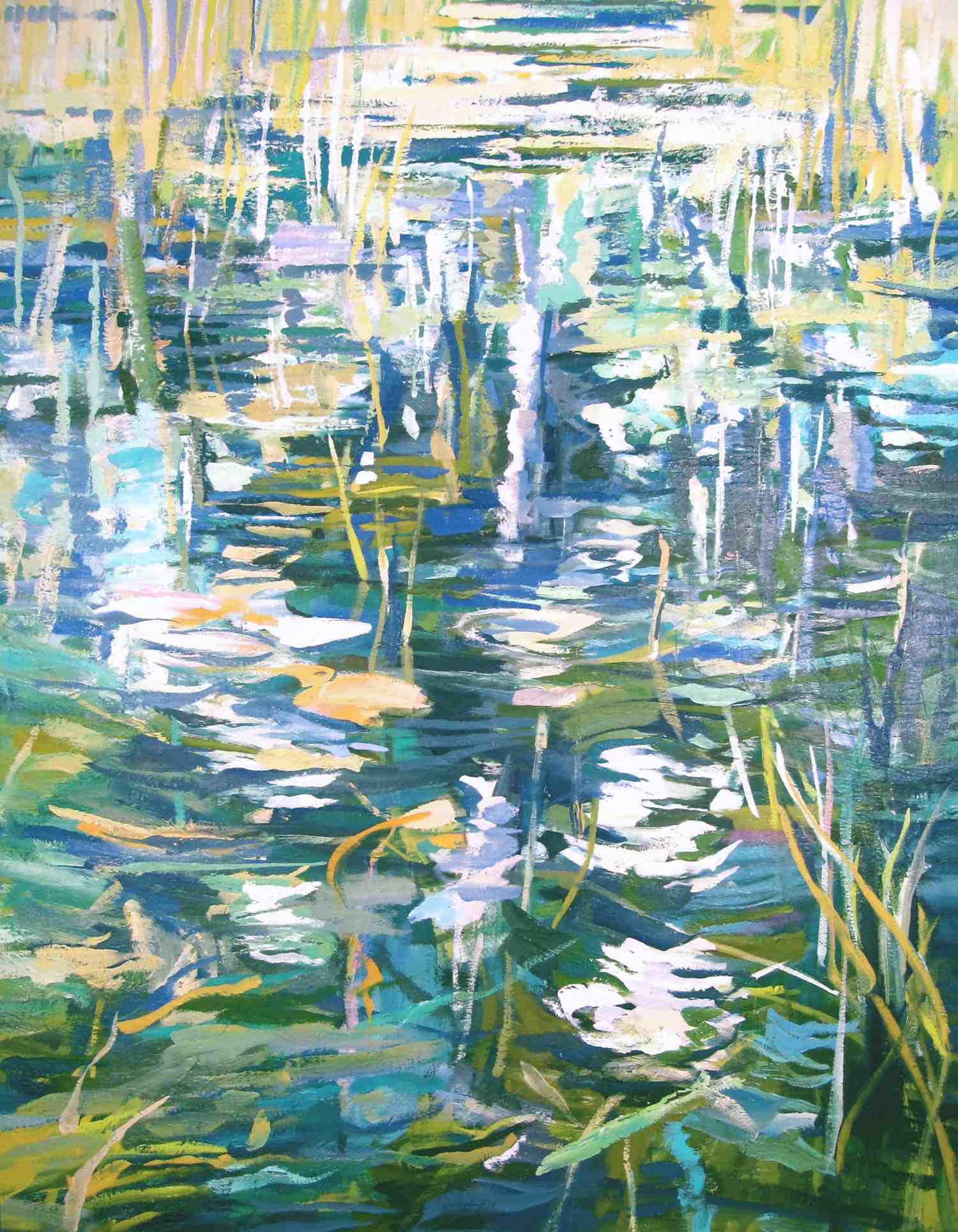 Lake Reflection 2011, oil on canvas, 50x40"