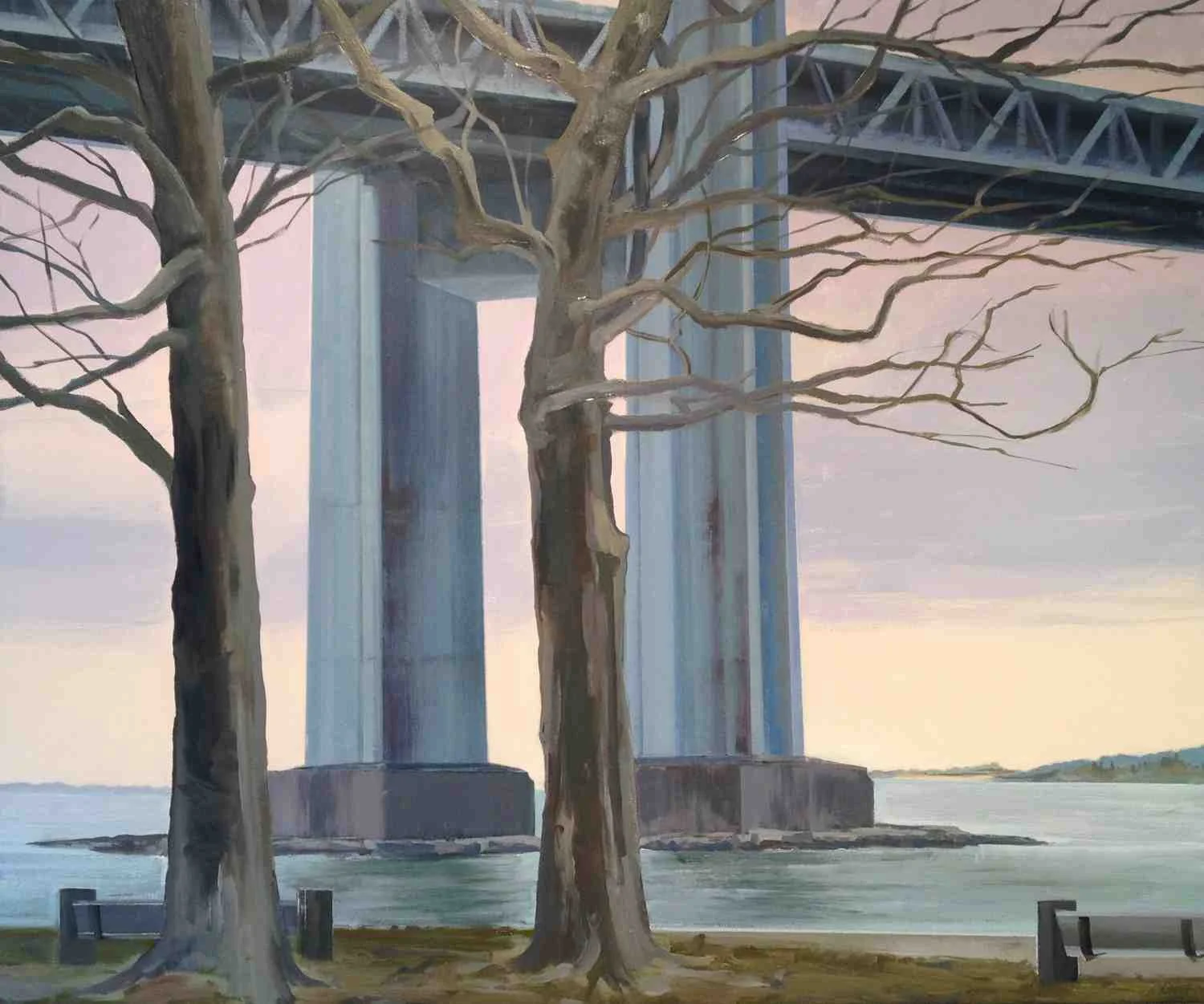 Across the Narrows, 2014, oil on canvas, 30x36"