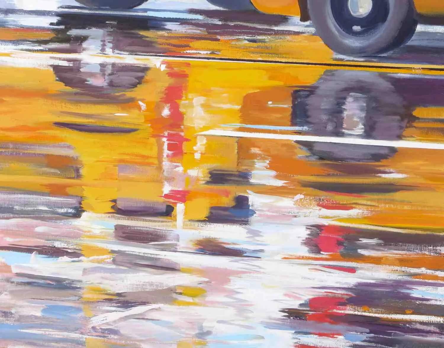 Street Reflection #1, 2012, oil on canvas, 22x28"
