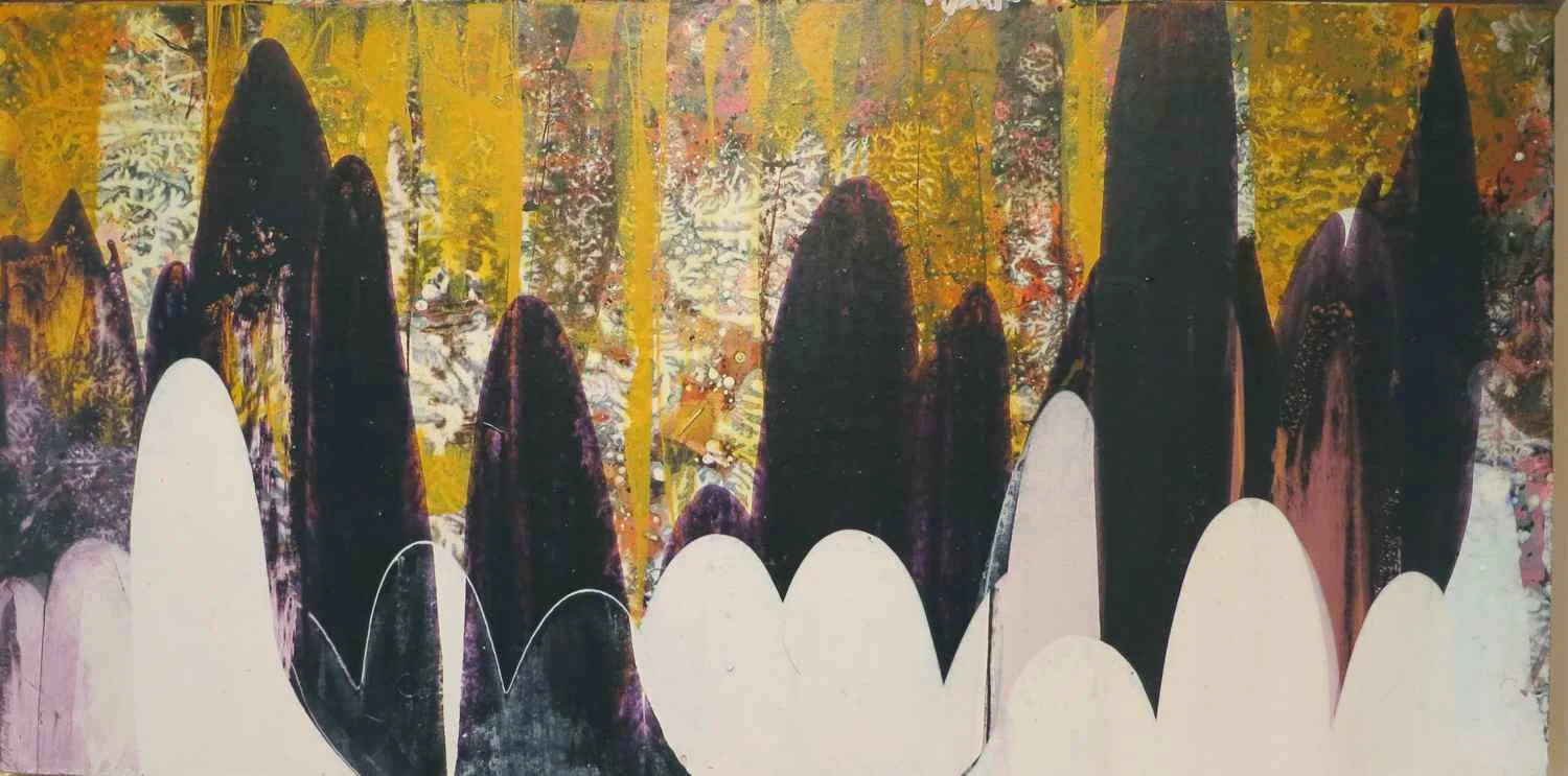 Untitled MP-2, 2004, acrylic on museum board, 16x32"