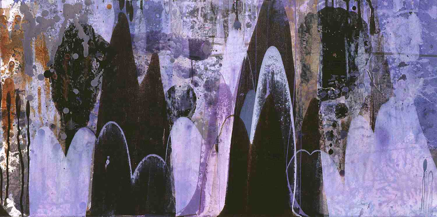 Untitled MP-4, 2004, acrylic on museum board, 16x32"