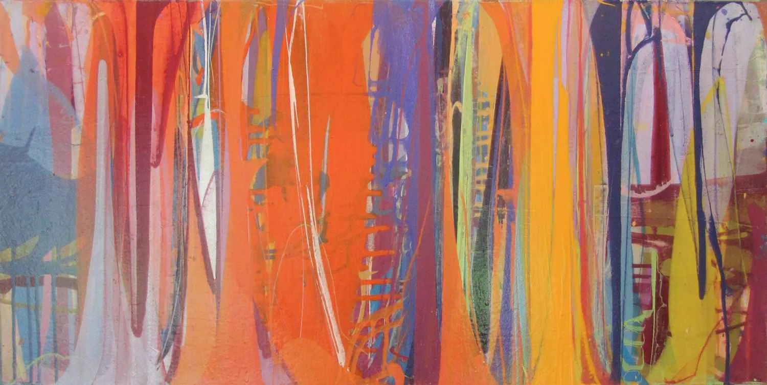 Untitled MMB-9, 2005, acrylic on museum board, 16x32"