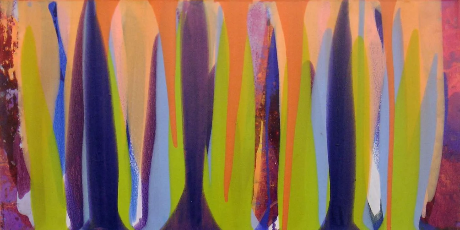 Untitled MP 12-04, 2004, acrylic on museum board, 16x32"