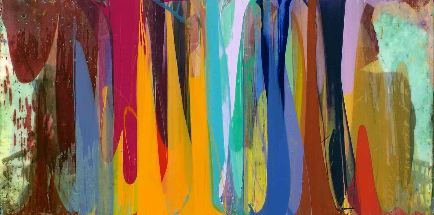 Untitled MV-1, 2005, acrylic on Vinyl, 24x48"