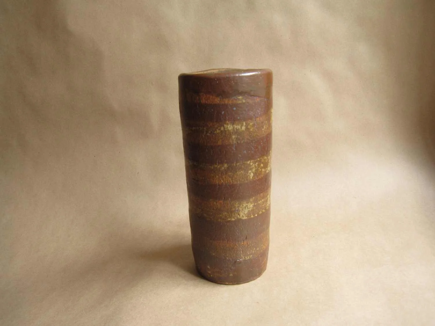 Striped Vessel, 9x3x3"