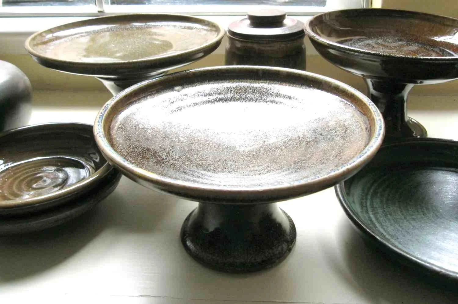 Thrown Fruit Bowl, stoneware, 10x10x5"