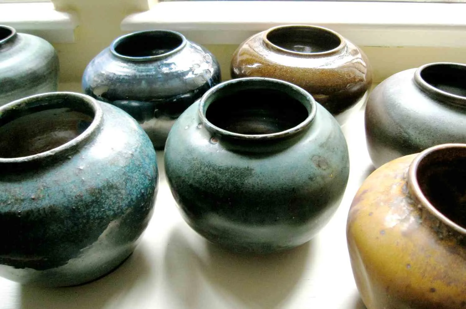 Thrown Vessels (various), stoneware, 5x8x8"