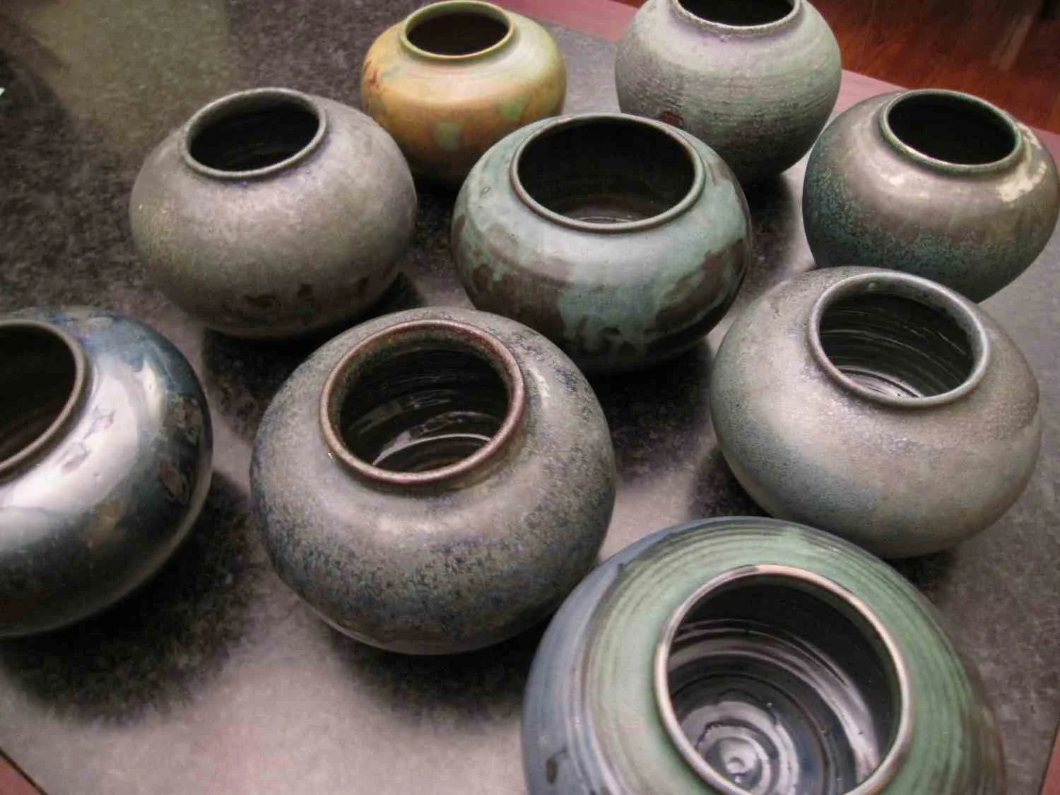 Thrown Vessels (various), stoneware, 5x8x8"