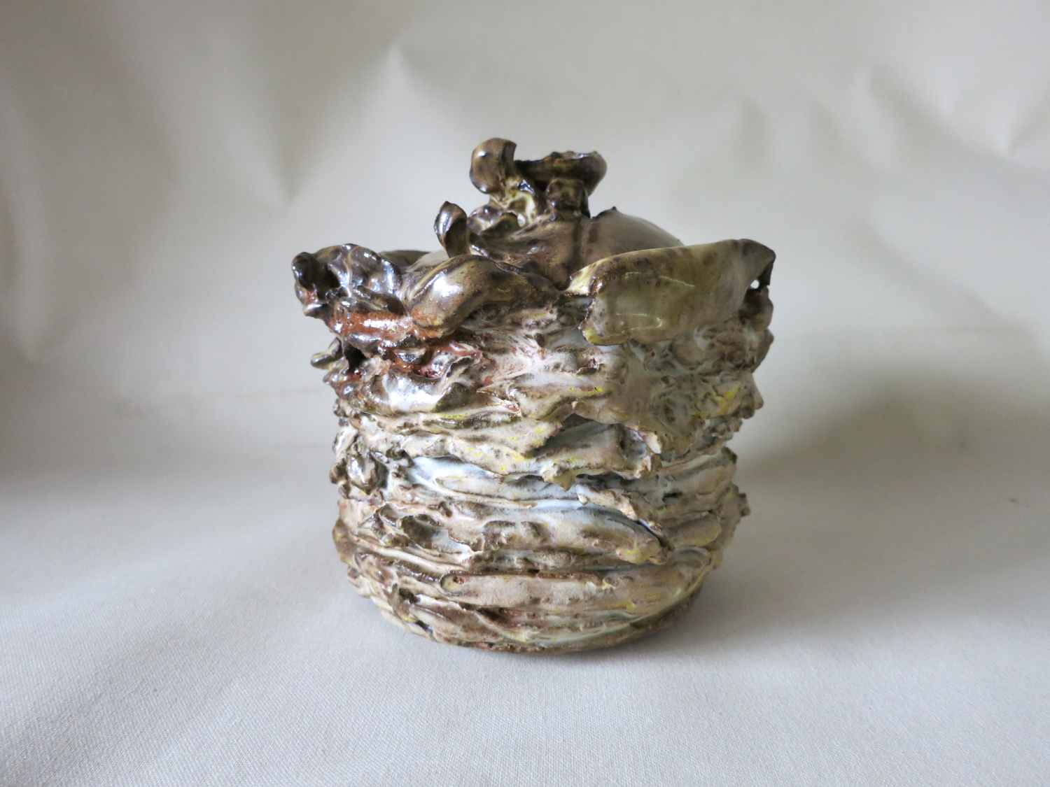 Pas de Deux, 2013, stoneware, 7x7x7"