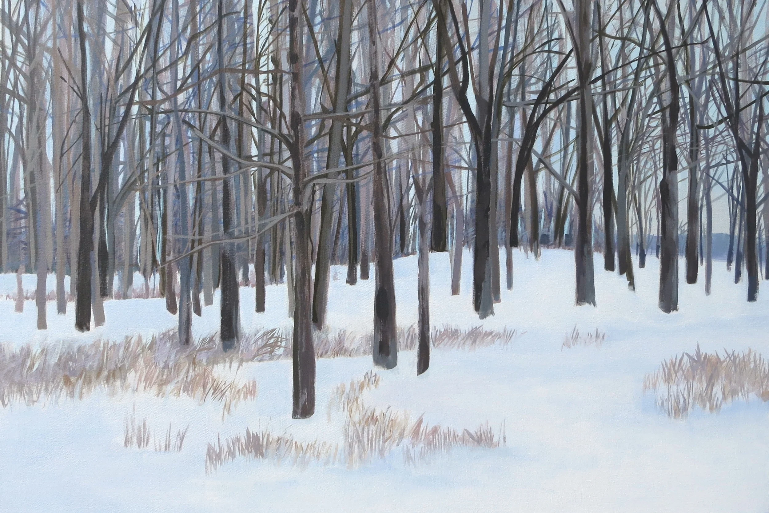 Winter Light Knotta Road 1, 2015, acrylic on canvas, 22x30"