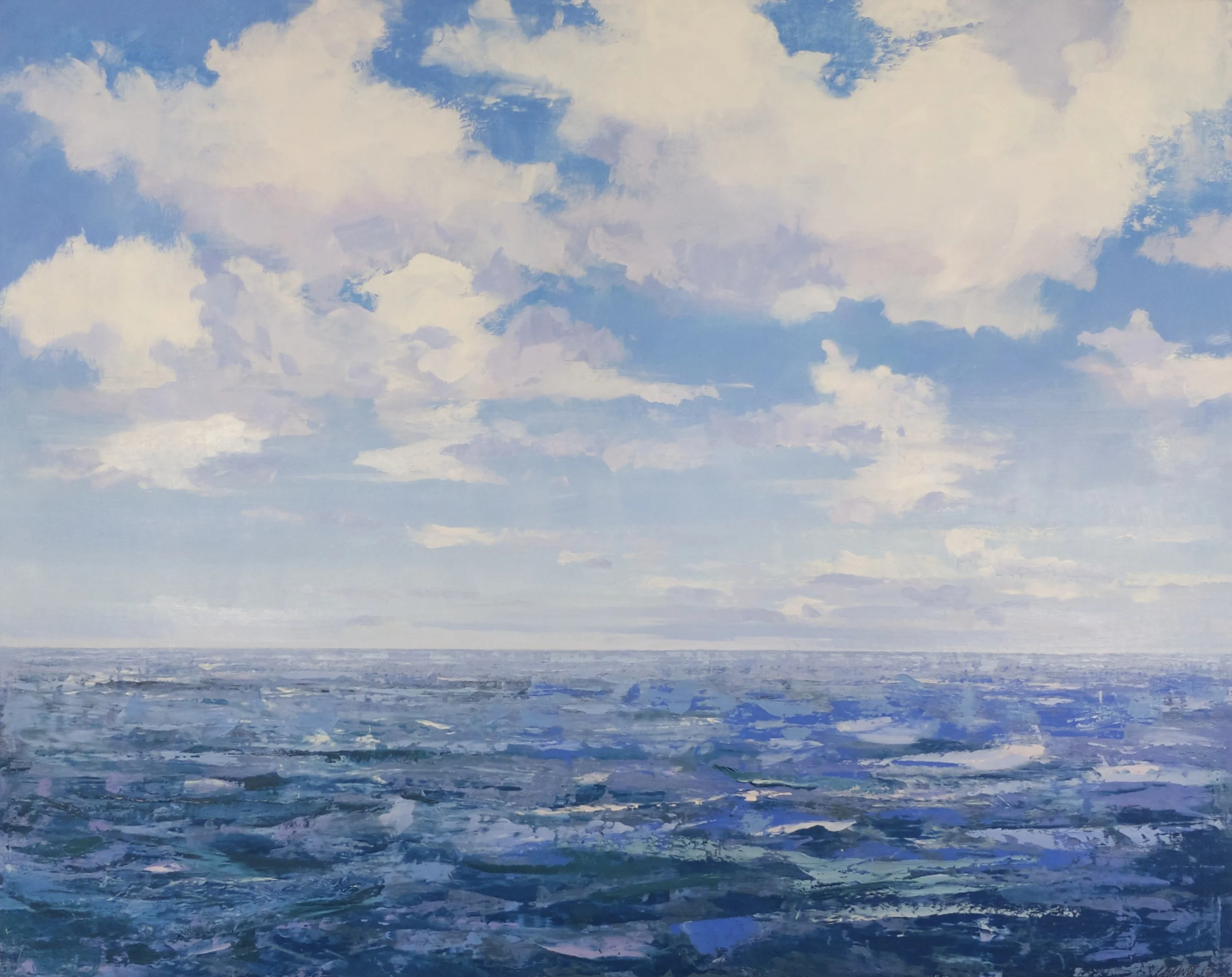 Crossing the Atlantic 1, 2015, oil on canvas, 30x38"
