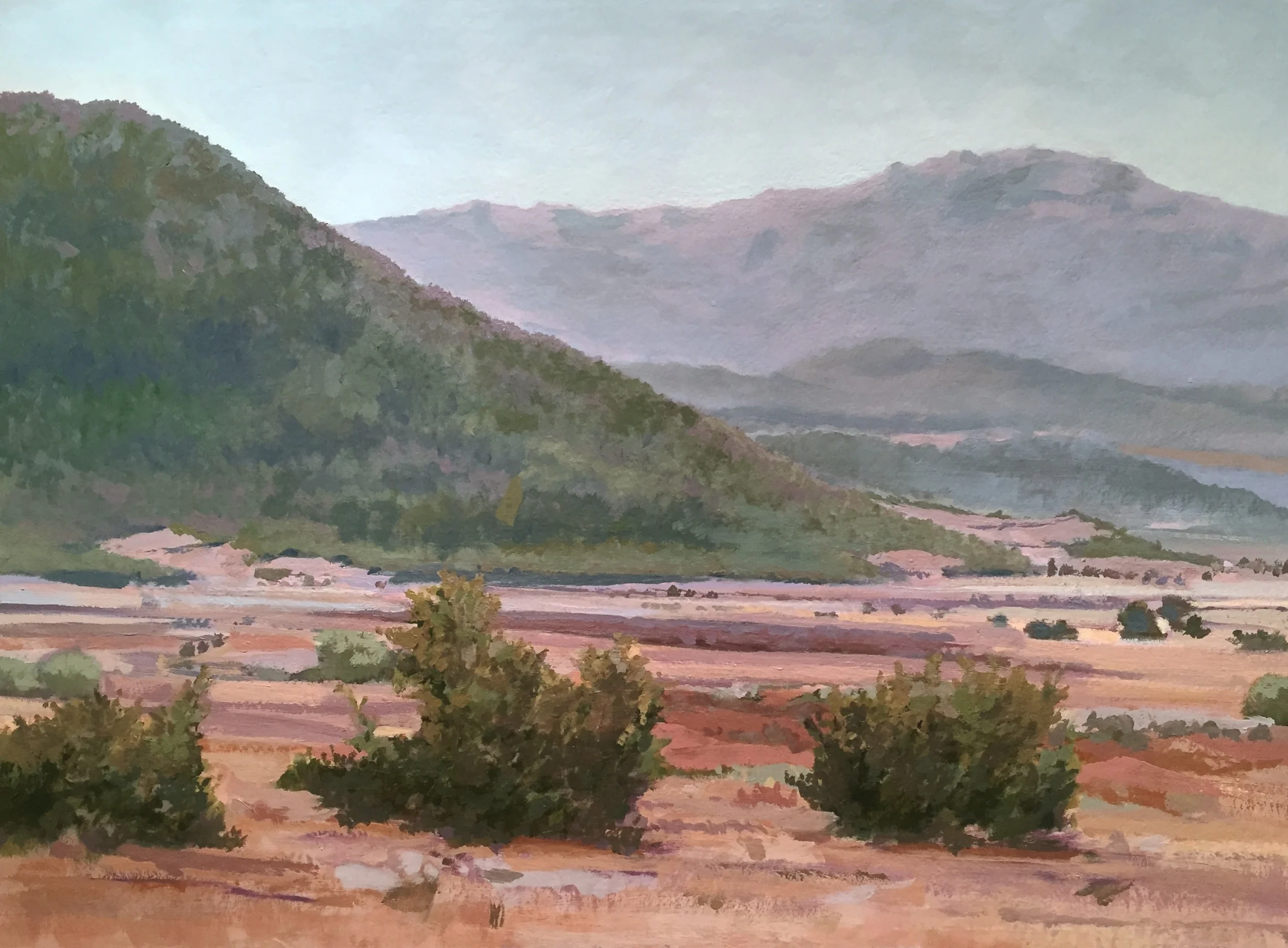 Esen Cavi, Turkey, 2014, oil on paper, 22x29"