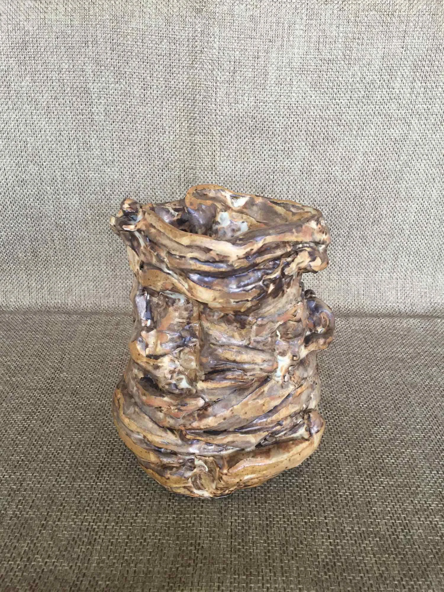 Baroque Vessel, 2013, stoneware, 7x5"