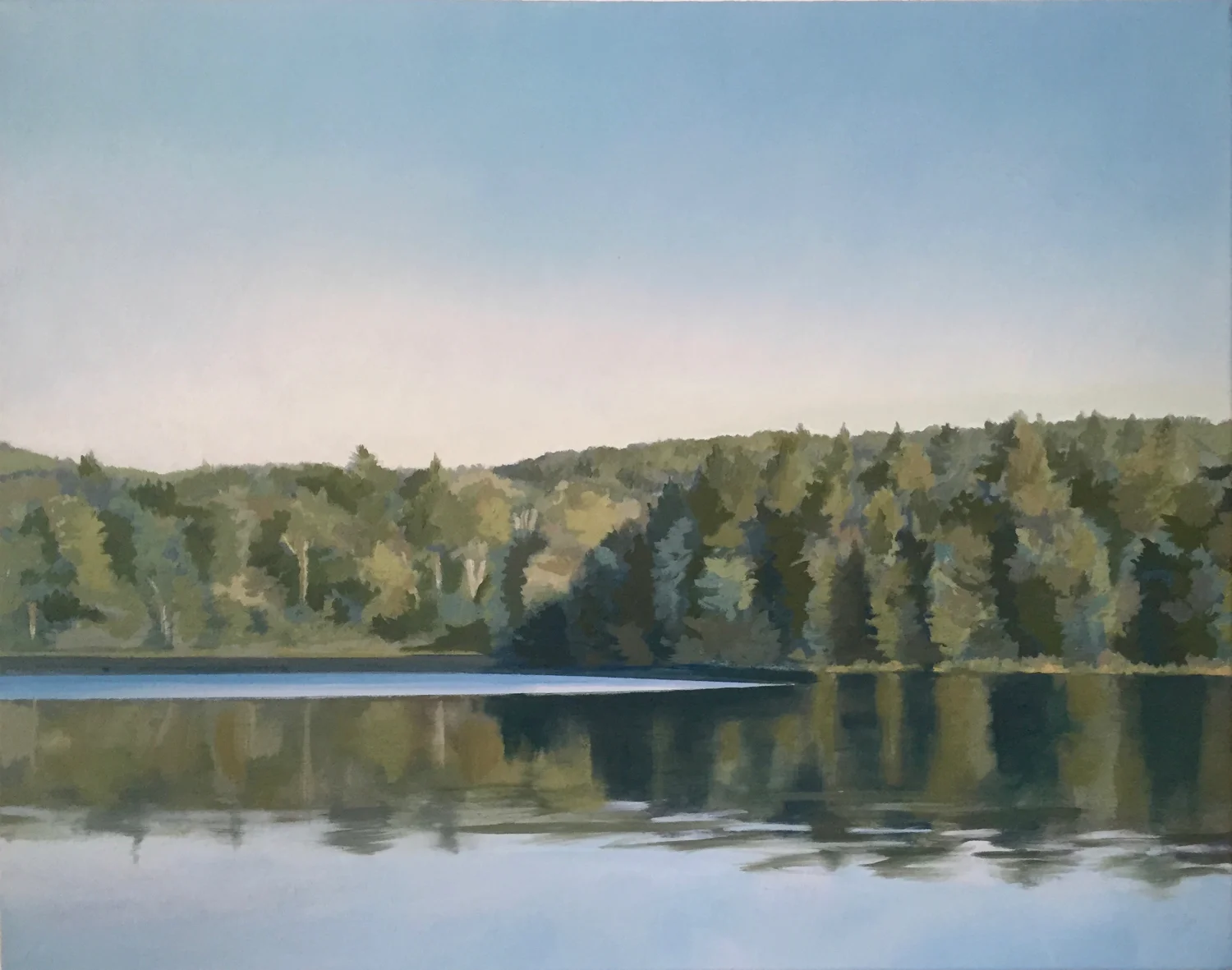 Jenny Lake Afternoon, 2017, oil on canvas, 24x28"