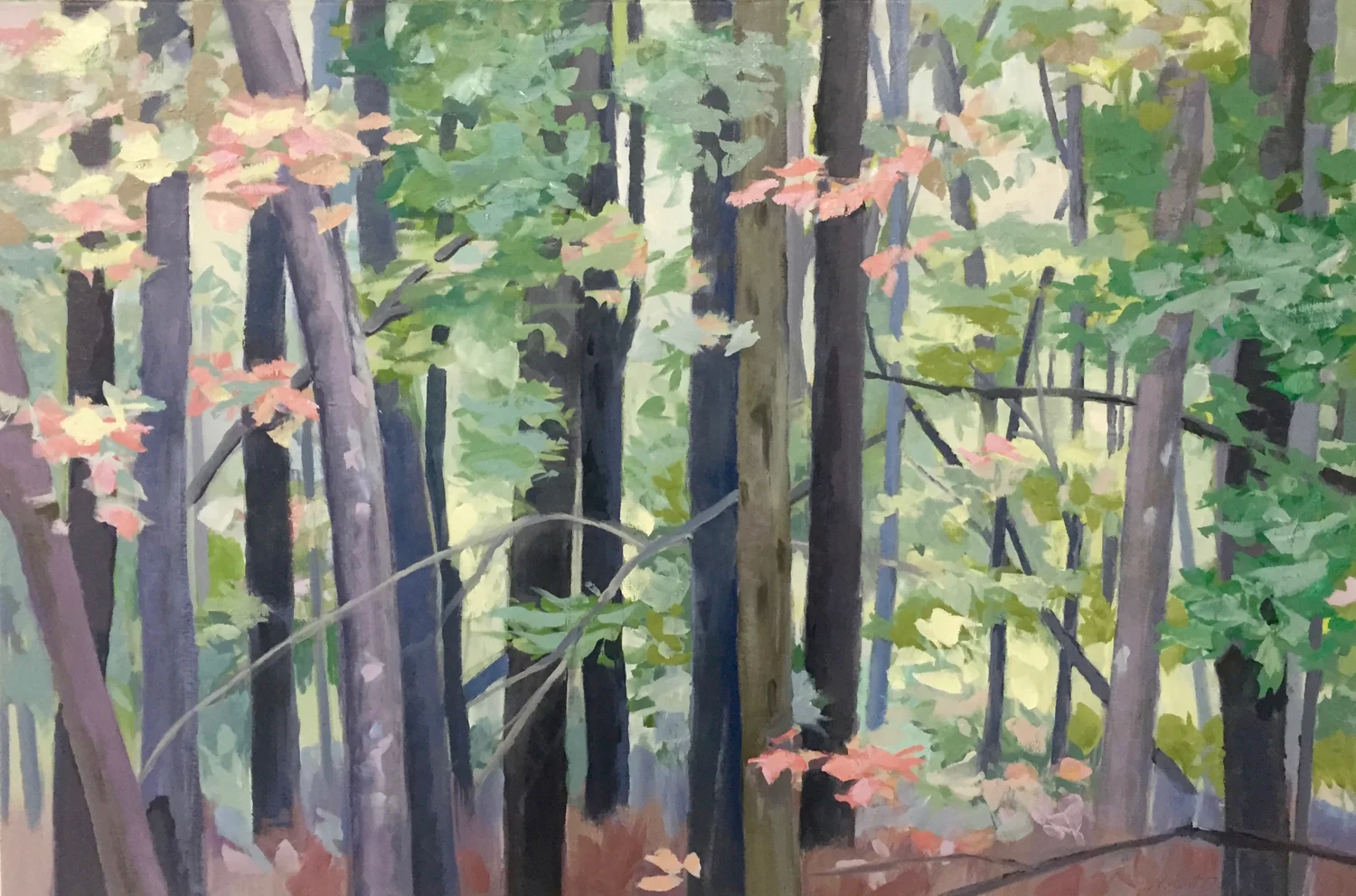 Knotta Road Glen I, 2017, oil on canvas, 24x36"