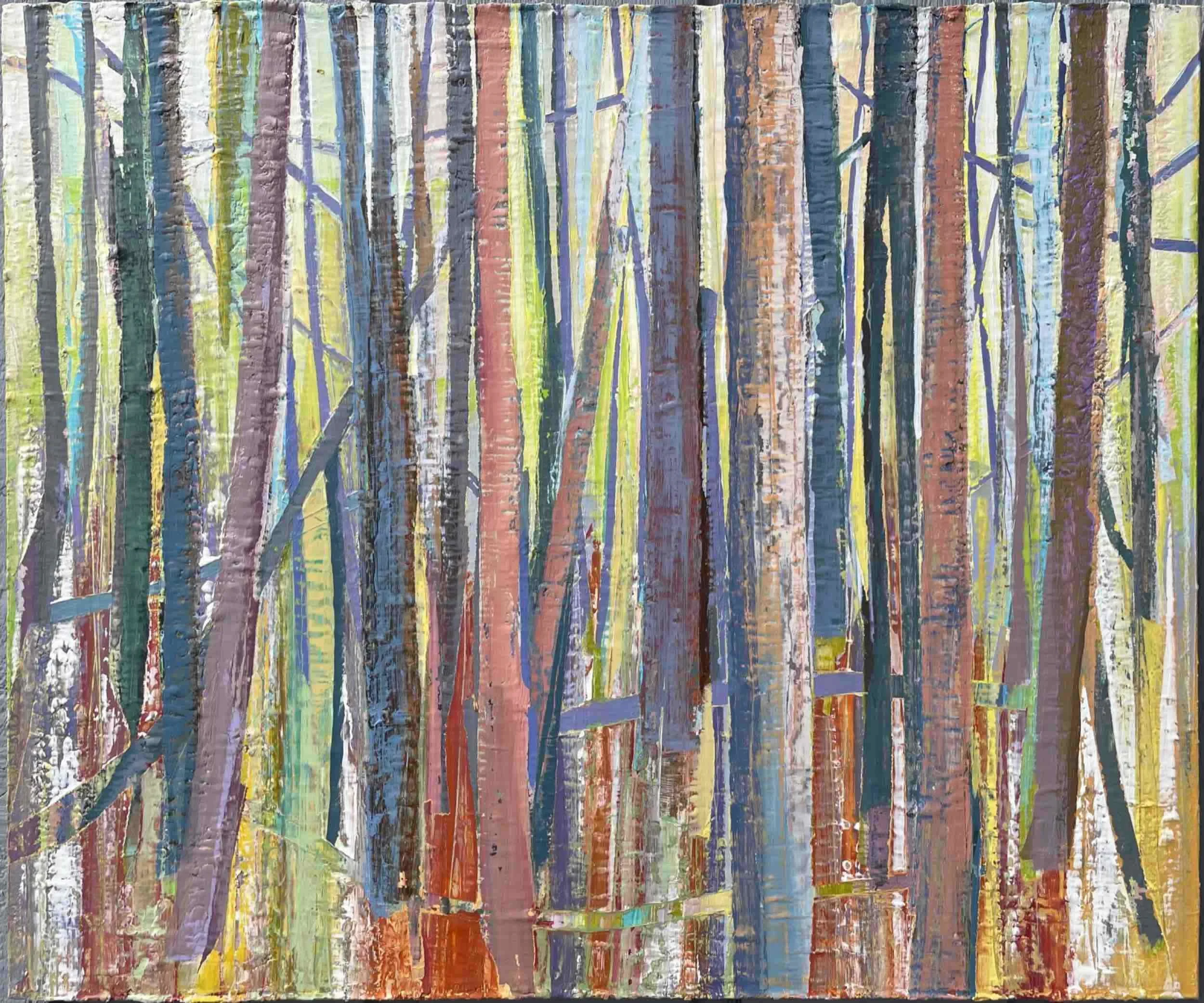 North Stand 3, 2021, oil on canvas, 20x24"