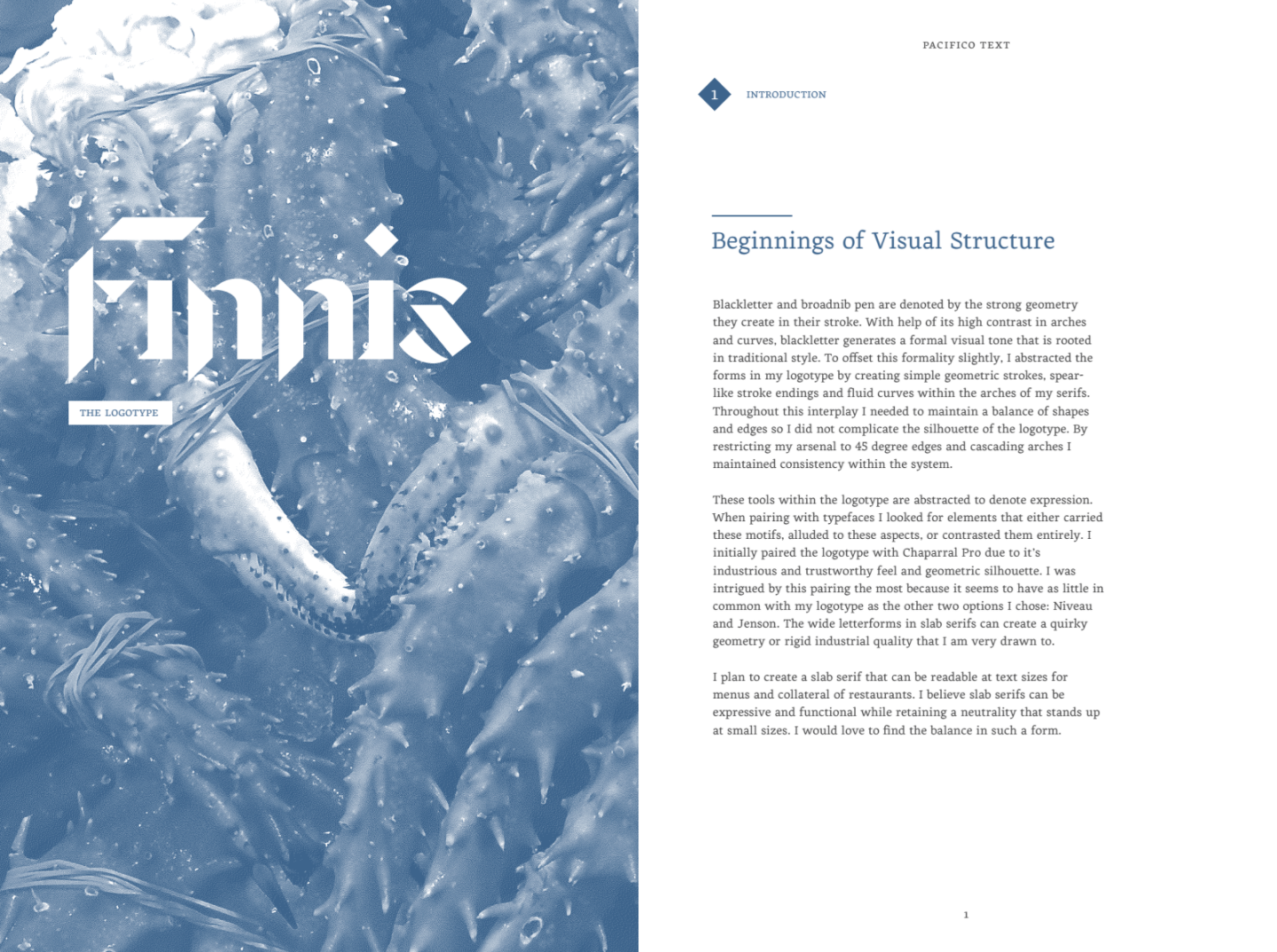 Dean Sweetnich Finnis Logotype and Pacifico Specimen Detail