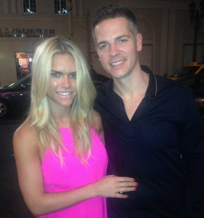 Lauren with fiance, Jason Kennedy