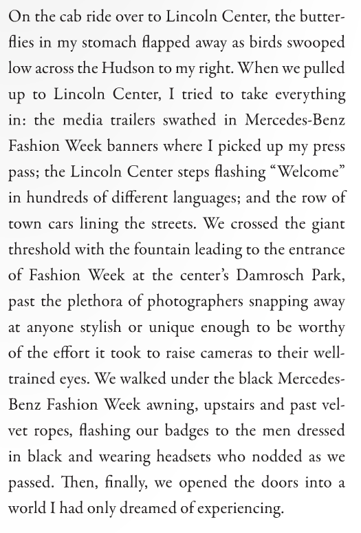 Excerpt from Vie Magazine Article "The Couture Baby Inside of Us" by Whitney Williams
