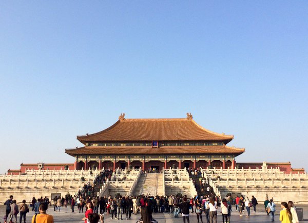 The entrance to the center of the forbidden city