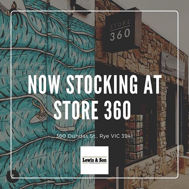 Thrilled to announce that we are now stocking at @STORE 360.  360 Dundas Street Rye . Go check them out! 
Address: 360 Dundas St., Rye VIC